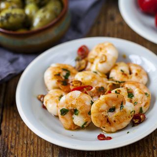 Crevettes Sautées Aux Légumes Avec Sauce À L'orange