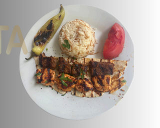 Смесен шиш с пилешко и телешсо месо