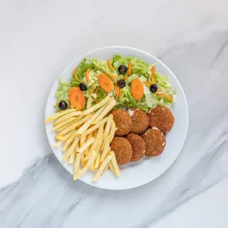 Menu Vegetarian Falafel no Prato