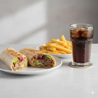 Menú 1 Rollo Kebab