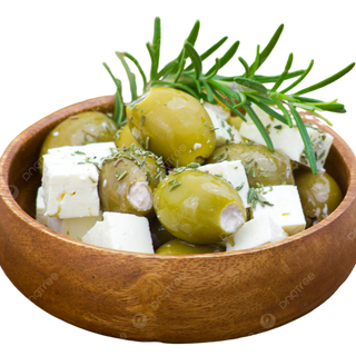 Azeitonas ao Alho com Feta 