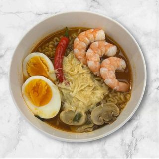 Рамен с креветками 