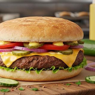 Cheeseburger +  Coca Cola