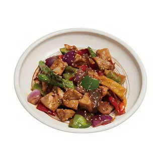 Teriyaki pollo con verdura