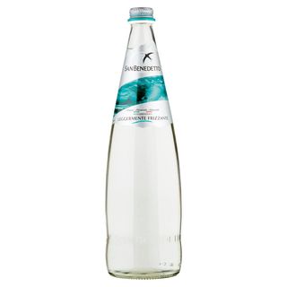 Acqua leggermente frizzante in vetro 75 cl
