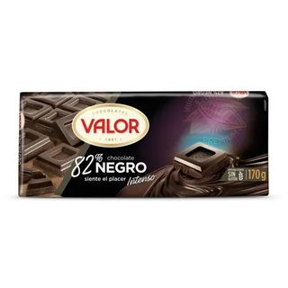 Chocolate Negro 82% Valor Sin Gluten 170 Gr.