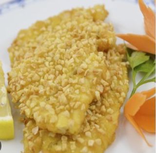 Pollo Frito Con Almendras 