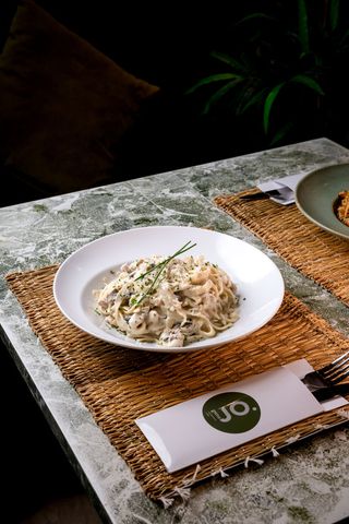 Pâtes Poulet Champignons