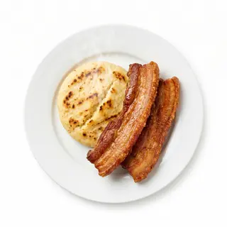 Arepa Con Chicharrón 2 Tiras