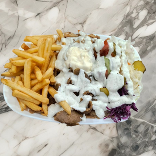 Talerz kebab z baraniną