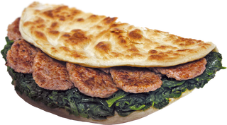 Piadina salsiccia rusticana
