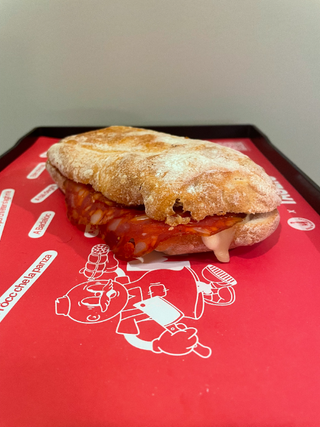 Ciabatta - Raclette e Salame piccante