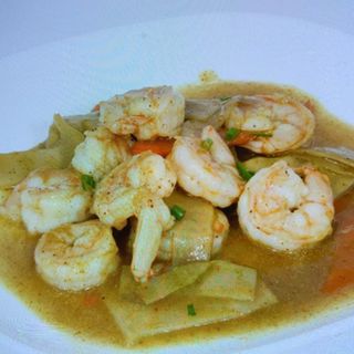 Gamberi al curry