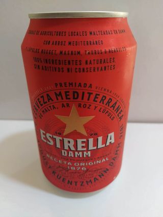 Estrella Damm Cerveza Lata 33cl