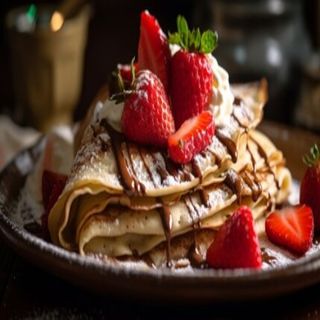 Палачинка с нутела и ягоди