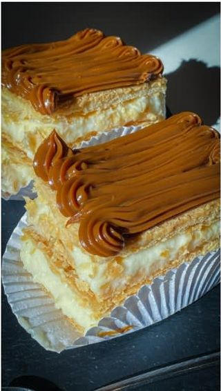 Milhojas dulce de leche