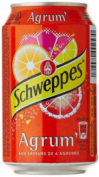 Schweppes Agrumes lata 330 ml.
