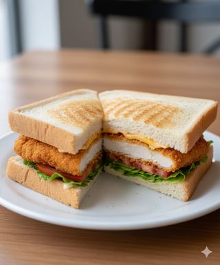 Breaded chicken sandwich