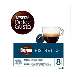 Café Ristretto Bonka Nescafe Dolce Gusto 16 Capsulas 112 Gr.