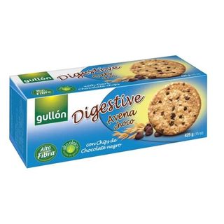 Galletas Avena Choco Digestive Gullón 425 Gr.