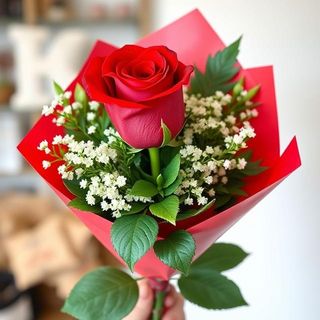 Rosa Individual Roja