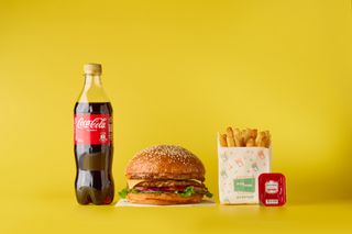 Комбо Чизбургер куриный двойной