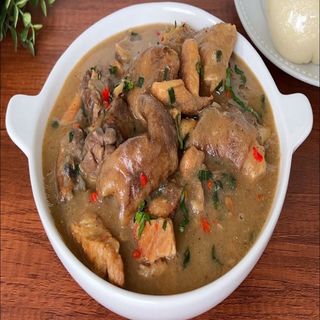 Nsala Soup With 1 Swallow And Goat Assort