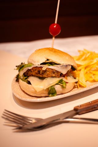 Hambúrguer Vegetariano com Batata