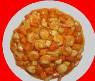 Gambas com Piripiri na Chapa