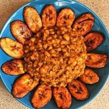 TURKEY X  BEANS PORRIDGE X  FRIED PLANTAIN X BIG  BREAD 