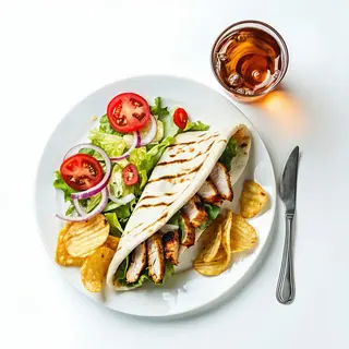 24 Pita ghiros pollo menù
