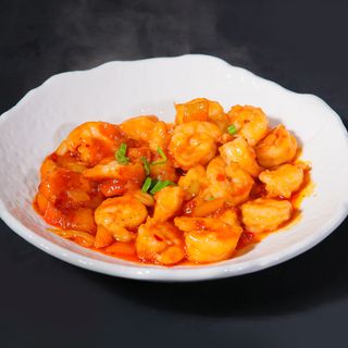 Gamberetti in salsa chili