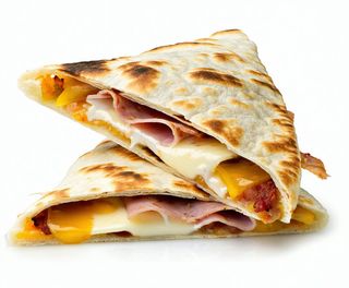 Piadina con prosciutto cotto e fontina