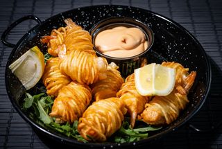 Creveți în cuib de cartof