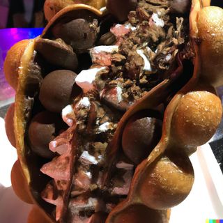 Bubble Waffle Nutella