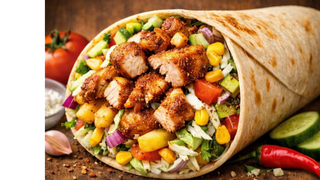 Wrap z kurczaka z rożna - danie a'la kebab