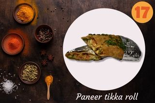 17. Paneer tikka roll
