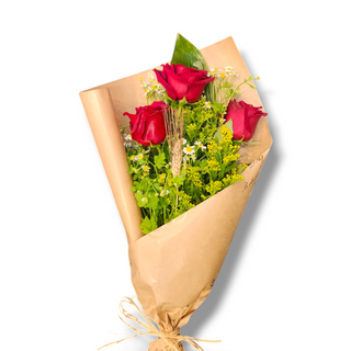 3 rose rosse extra