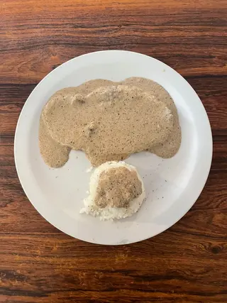 Ternera a la pimienta con arroz