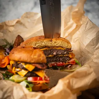 Double smash burger