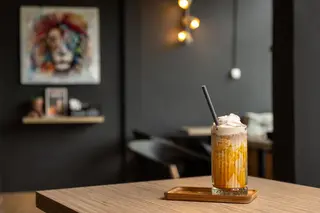Salted caramel frappe