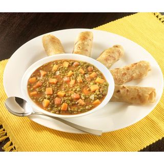 Green Grams (Ndengu) & Chapatis