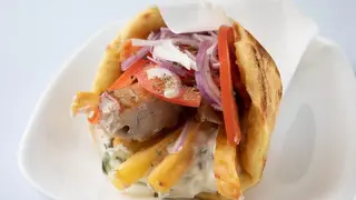 Pita souvlaki di vitello