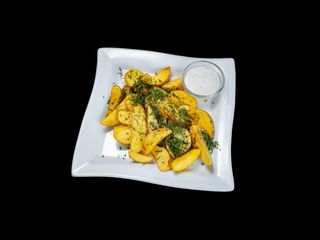 Картопля по селянськи з часником та зеленню