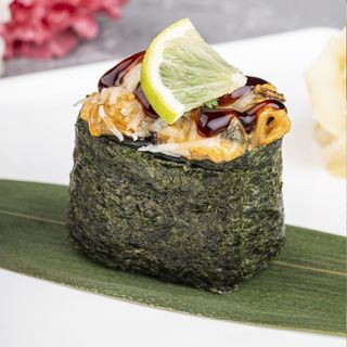 Запечений гункан з мідіями