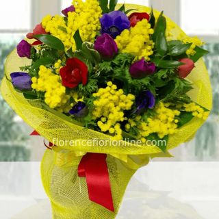 Mimosas with anemone 