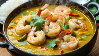 Krewetki w czerwonym sosie curry 6szt