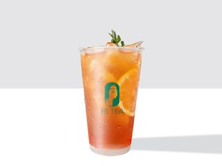 Raspberry peach ice tea