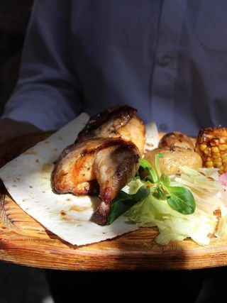 Димне курча гриль