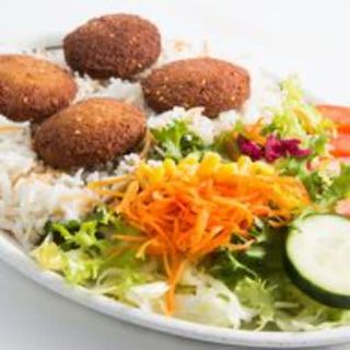 Menú plato falafel